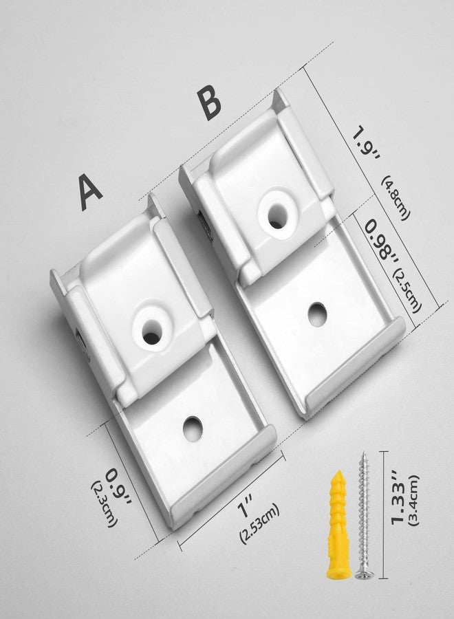 ZSTARR Ceiling Curtain Track Accessories (Ceiling Brackets 4PCS) - Image 3